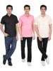 Picture of Pack of 3 Mens Easy Breezy Cotton Rich Shirts