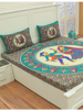 Picture of Aapno Rajasthan Jaipuri Legacy Pack of 5 Cotton Bedsheets with 10 Pillow Covers