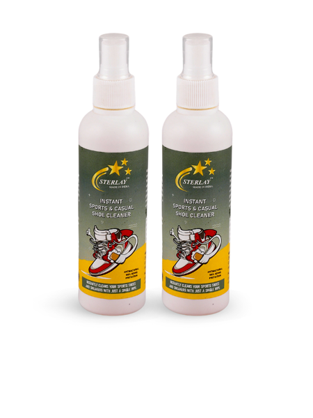 Picture of Sterlay Instant Sports and Casual Shoe Cleaner Pack of 2-Antibacterial-100 prc. Germs Protection