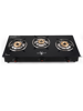 Picture of Blue Eagle 3 Burner Auto Ignition with Toughened Glass Gas Stove Cooktop-LPG Gas-Scratch Proof-Black